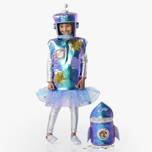 Pottery Barn Kids Robot Halloween Costume Light Up 7/8